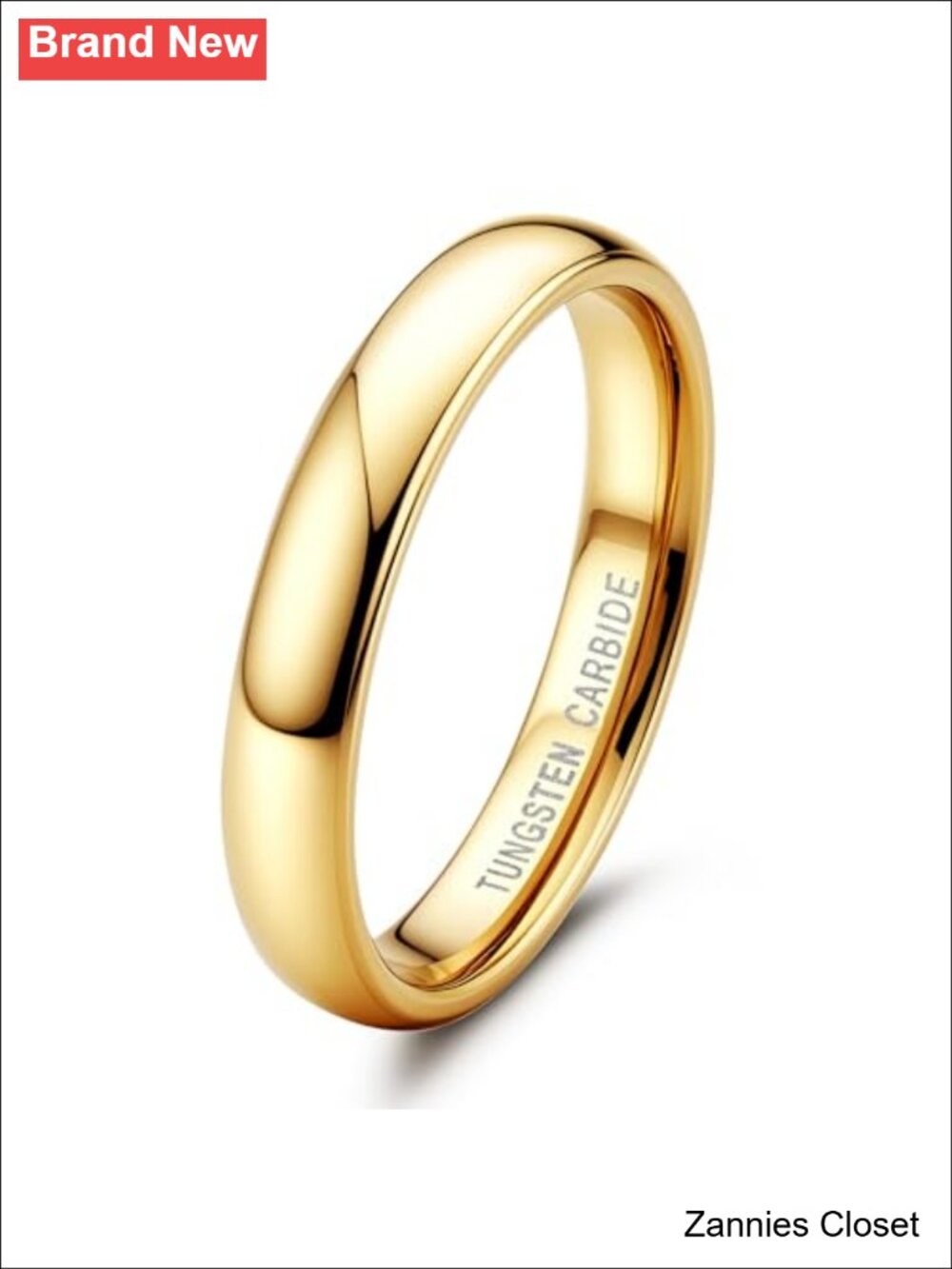 💍 Jstyle Men's Tungsten Carbide Wedding Band Ring Domed High Polish Comfort Fit